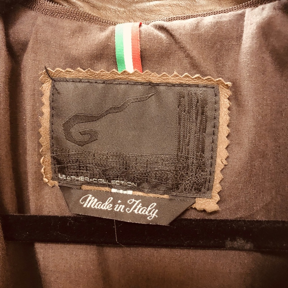 Men’s Italian leather jacket. M. NWT. - Picture 6 of 13